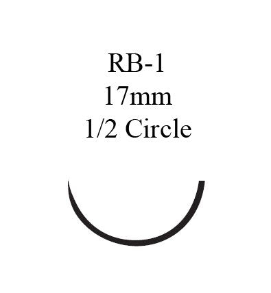 Ethicon U203H GUT CHROMIC Absorbable Suture with Needle, Taper Point Monofilament