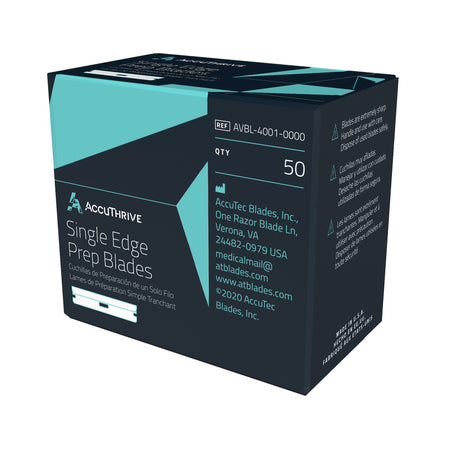 AccuThrive® Single Edge Prep Blades with Microcoat, 50 ct.