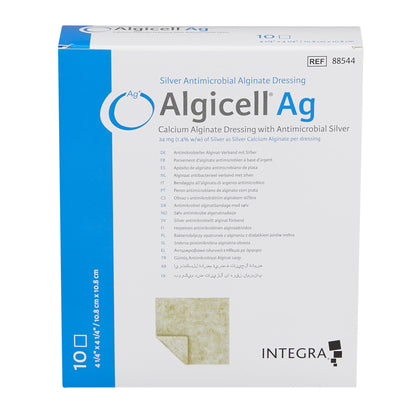 Algicell® Ag Calcium Alginate Dressing with Silver, 4¼ x 4¼ Inch
