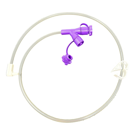 Vesco Medical VED-1001 Enteral Feeding Extension Set Vesco 24 Inch, Right Angle, NonSterile