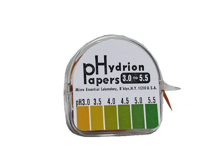 Fisher Anatomical MES325 Hydrion pH Paper in Dispenser, 3.0 to 5.5
