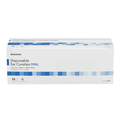 McKesson Ear Curette, 4 mm, Oval Tip