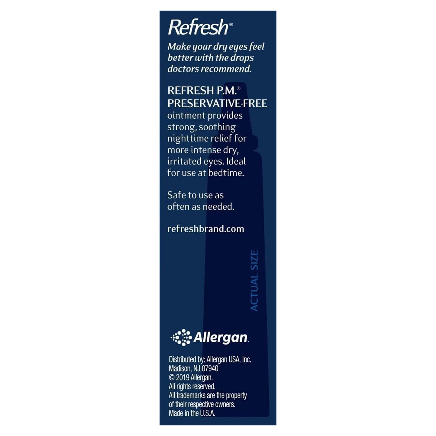 Eye Lubricant Refresh P.M.® 0.12 oz. Eye Ointment