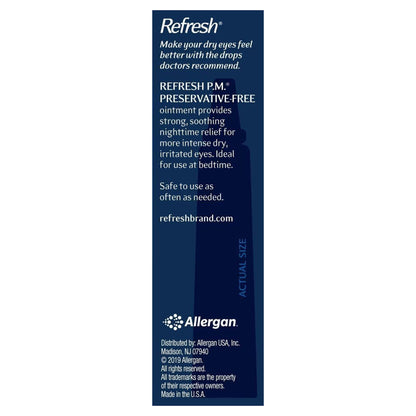Eye Lubricant Refresh P.M.® 0.12 oz. Eye Ointment