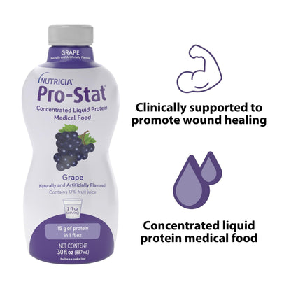 Pro-Stat® Grape Complete Liquid Protein Medical Food, 30-ounce Bottle