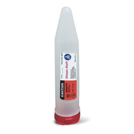Dynarex 4630 Pocket Shuttle Sharps Container, 6 Needles, 1.22 D x 6.37 L Inch