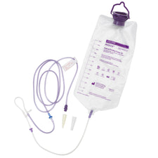 Enteral Feeding Pump Bag Set with ENFit® Connector PUGGLE™ 1200 mL Polyvinyl NonSterile ENFit® Connector and Transition Connector