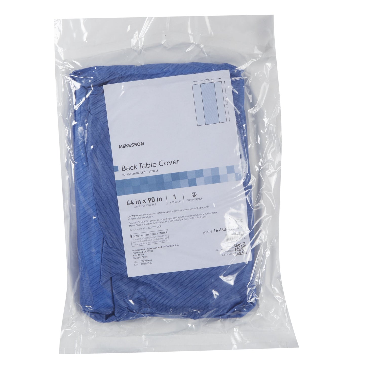 McKesson Table Drape, 44 x 90 Inch