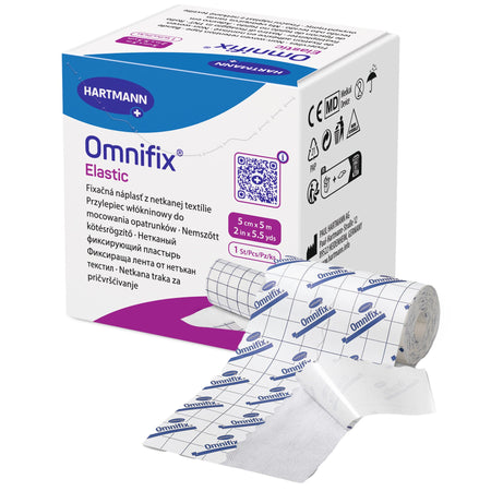 Hartmann 900608 Omnifix Elastic Dressing Retention Tape with Liner, 2 Inch x 5-1/2 Yard