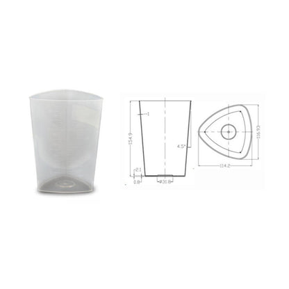 OakRidge Translucent Graduated Beaker, 1,000 mL