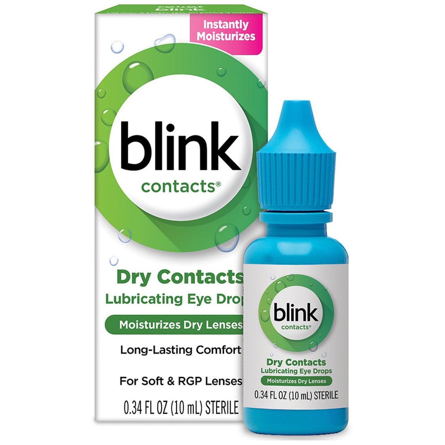 Blink Contacts Purified Water / Sodium Chloride Contact Lens Solution, 0.34 oz.