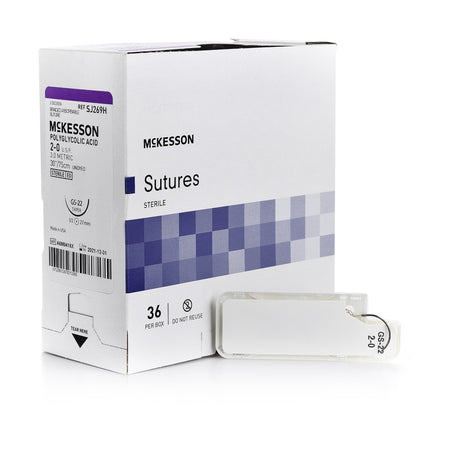 McKesson SJ269H Polyglycolic Acid, GS-22 Taper Point Needle, Braided