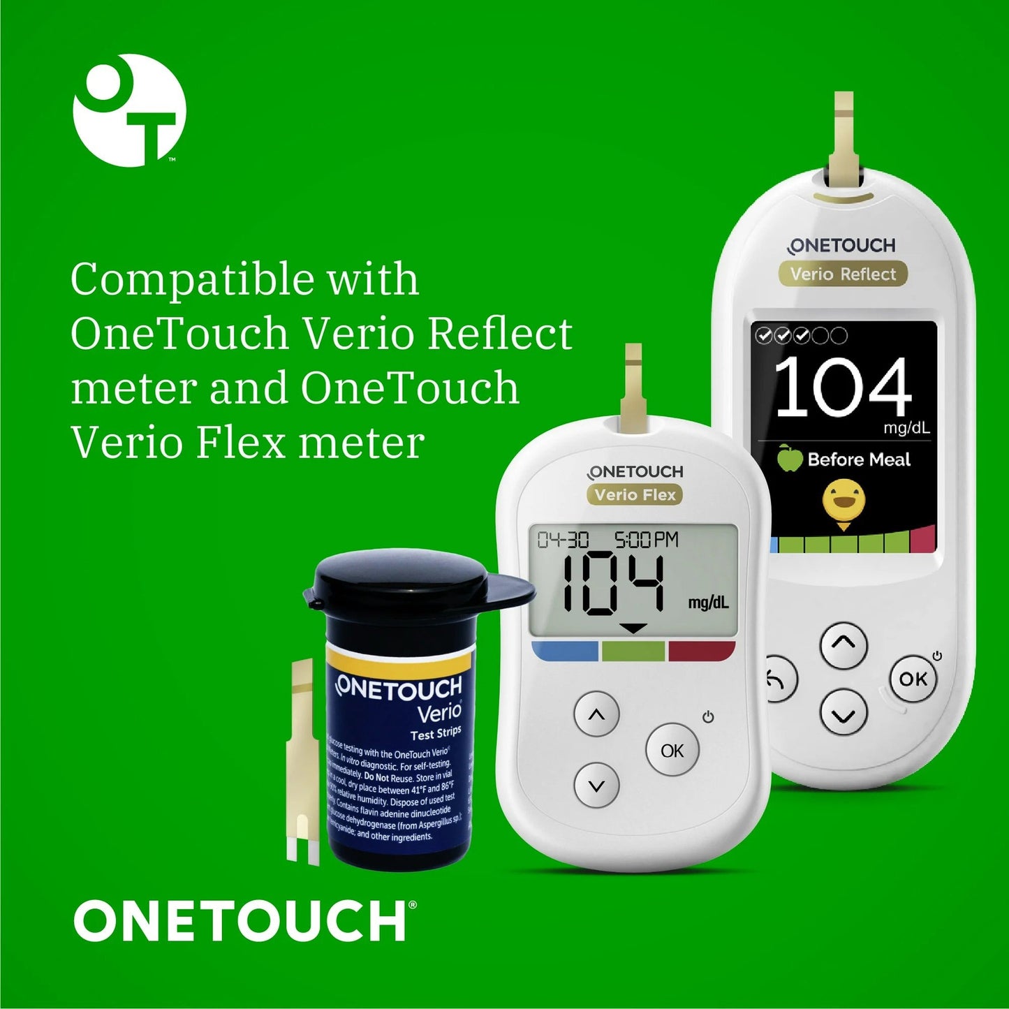 Blood Glucose Test Strips Verio 30 Strips per Pack
