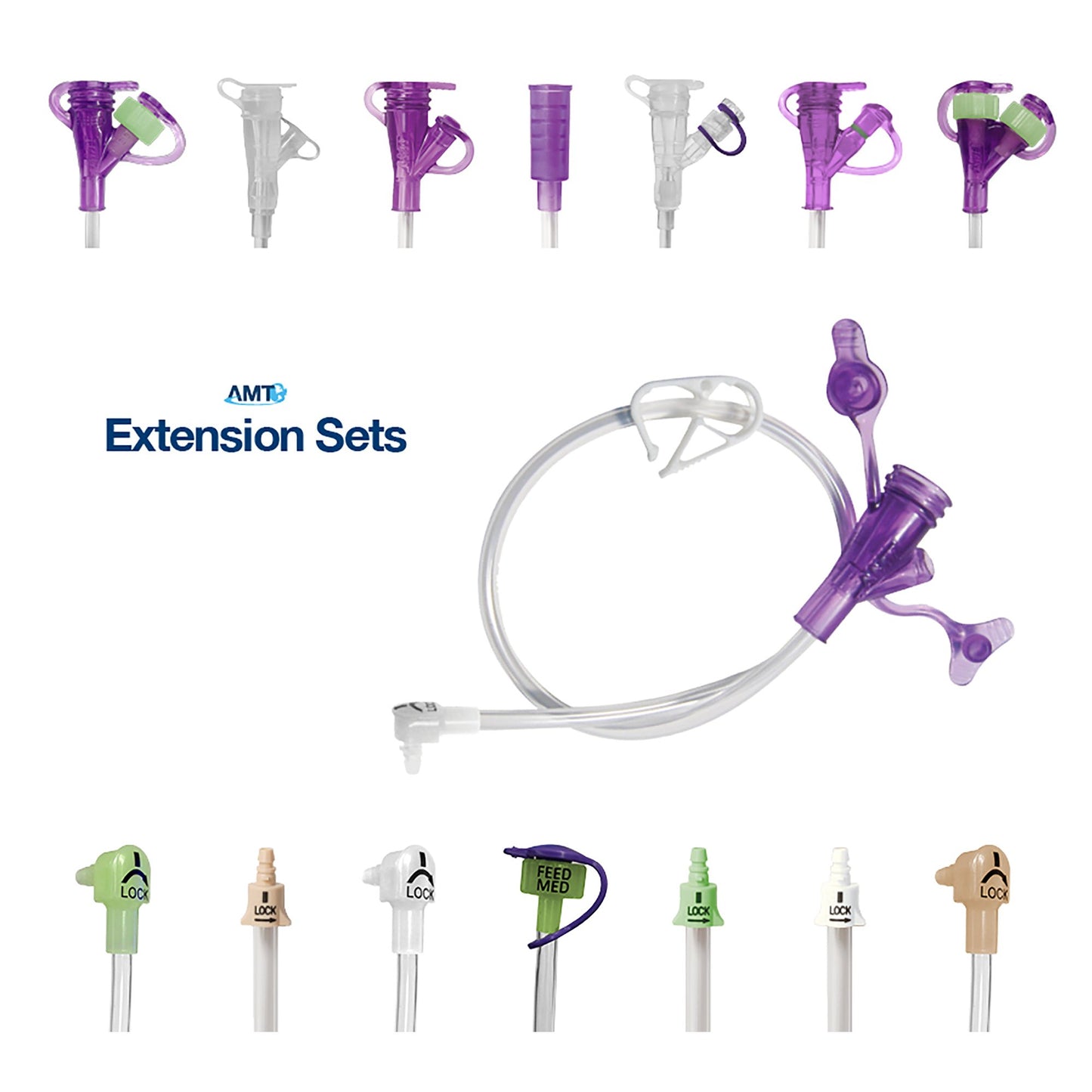 G-JET® Gastric Extension Set with Purple Hybrid Y-Port