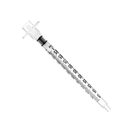 Sol-Millennium 100017IM Sol-Care 1 mL Insulin Syringe with Needle, 29 Gauge