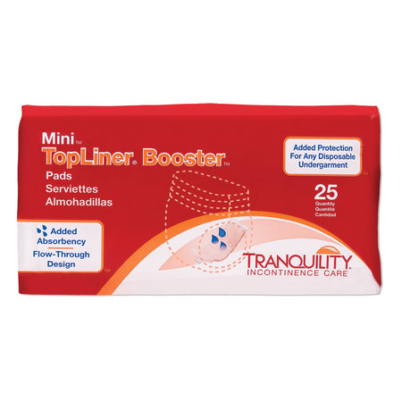 Tranquility 2072 TopLiner Mini Incontinence Booster Pad, 2¾ x 10½ Inch