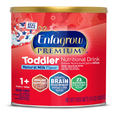 Mead Johnson 167239 Pediatric Oral Supplement Enfagrow Premium Toddler Unflavored 24 oz. Can Powder