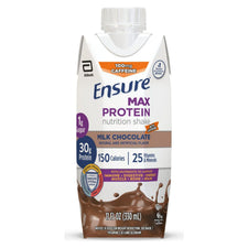 Oral Supplement Ensure® Max Protein Nutrition Shake Milk Chocolate Flavor Liquid 11 oz. Reclosable Carton