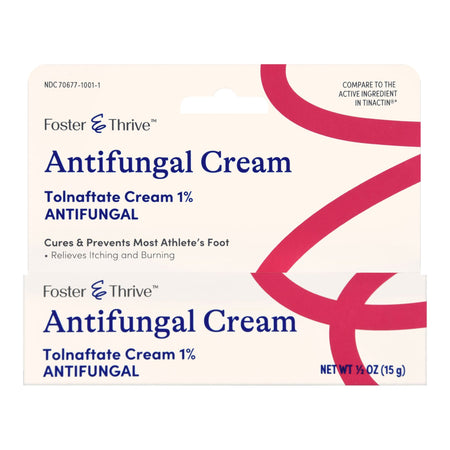 McKesson 70677100101 Foster & Thrive Antifungal Cream Tolnaftate 1%, 0.5-ounce tube
