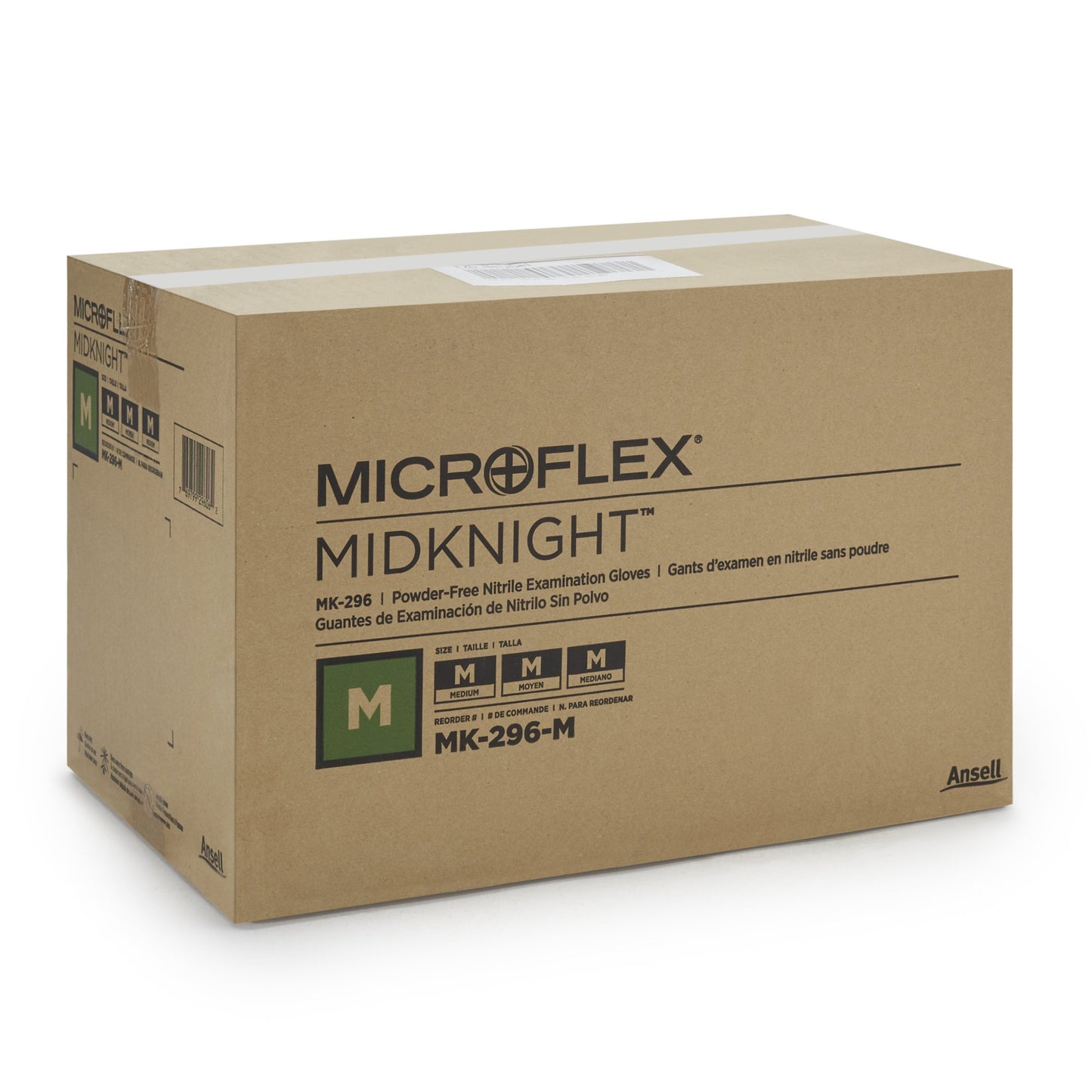 Microflex® Midknight™ Nitrile Exam Glove, Medium, Black