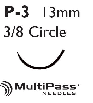 Ethicon Y492G Monocryl Poliglecaprone Absorbable Suture with Needle, Precision Reverse Cutting