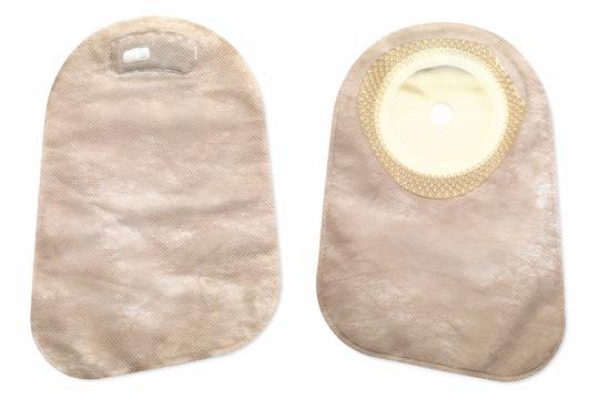 Premier™ One-Piece Closed End Beige Ostomy Pouch, Cut to fit 75 x 65 mm Oval