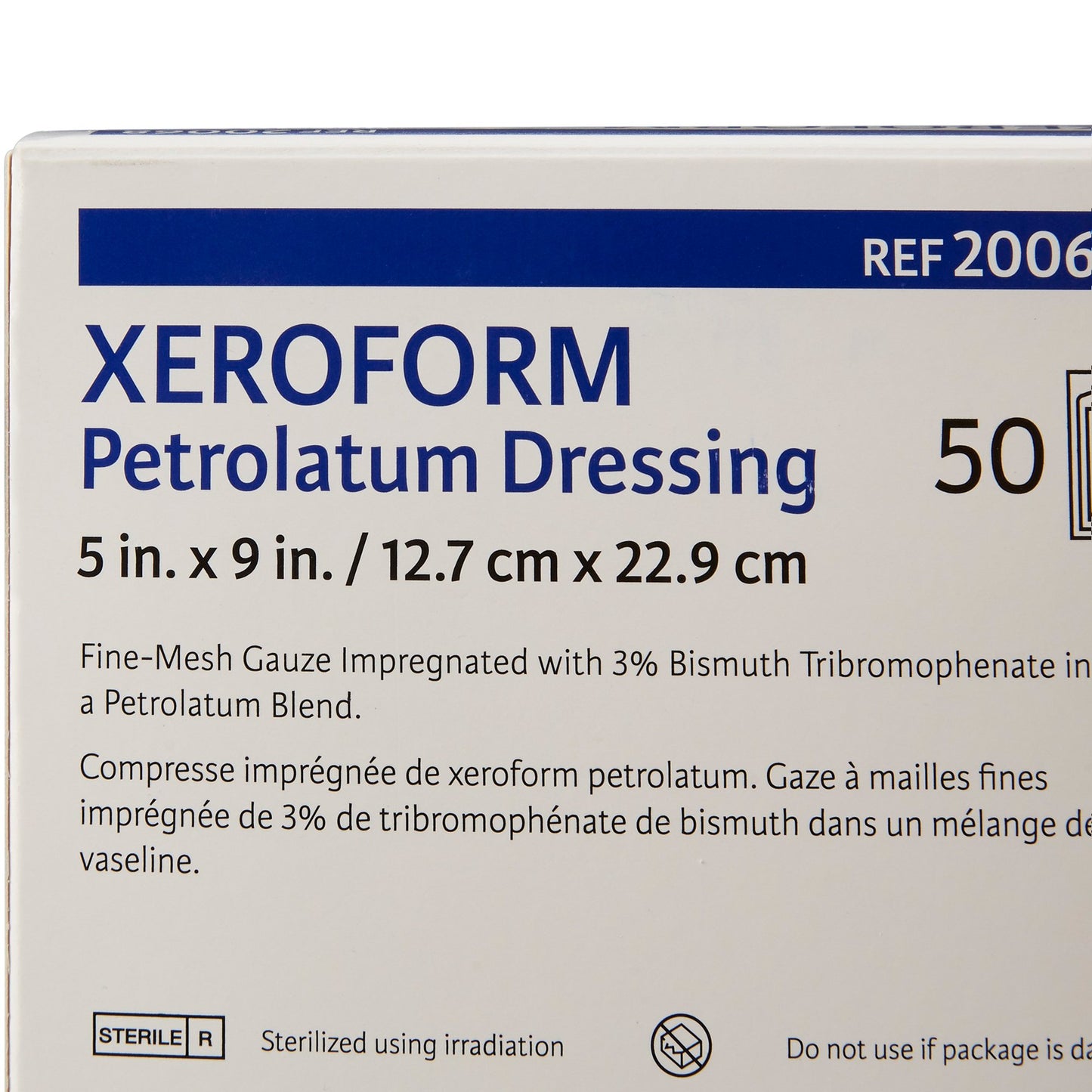 Xeroform Petrolatum Impregnated Dressing, 5 x 9 Inch
