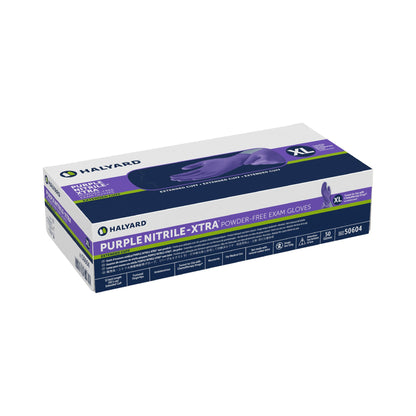 Purple Nitrile-Xtra™ Extended Cuff Length Exam Glove, Extra Large