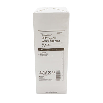 Curity™ USP Type VII Gauze Sponge, 4 x 4 Inch, 12-Ply