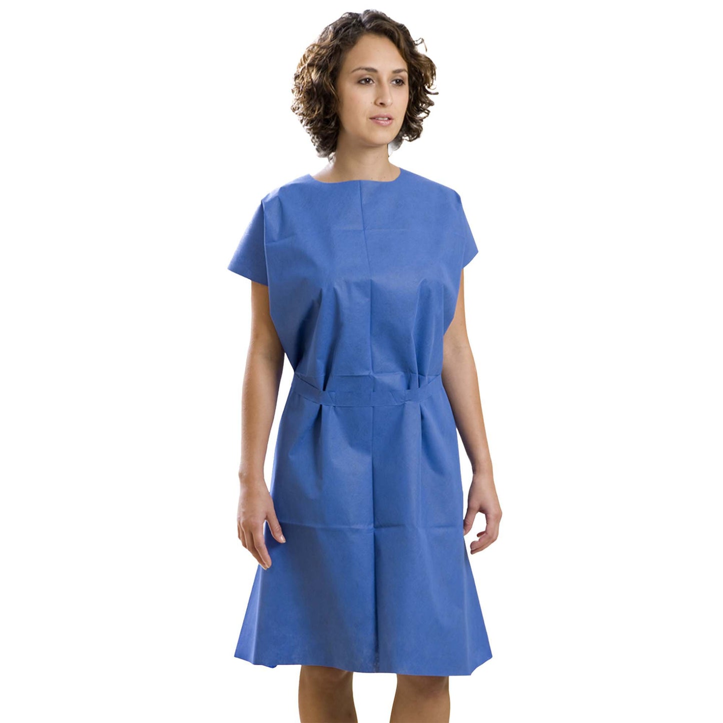 Patient Exam Gown AmpleWear® 3X-Large Blue Disposable