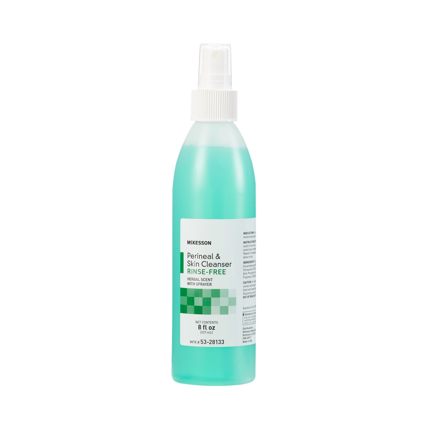 McKesson Rinse-Free Perineal Wash, Herbal Scent, 8 oz.