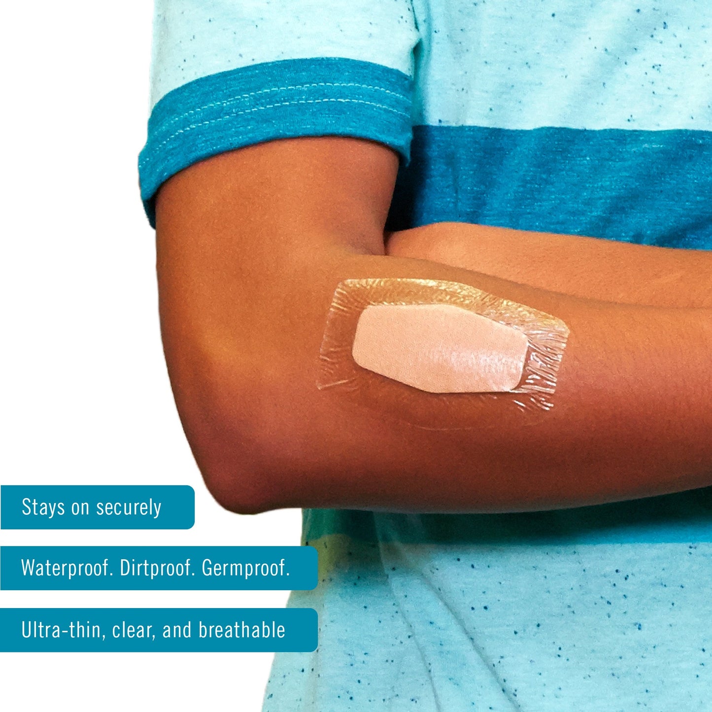 Nexcare™ Waterproof Knee / Elbow Sheer Adhesive Strip, 2-3/8 x 3½ Inch