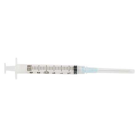 BD 309582 PrecisionGlide 3 mL Syringe with Hypodermic Needle, 25 Gauge
