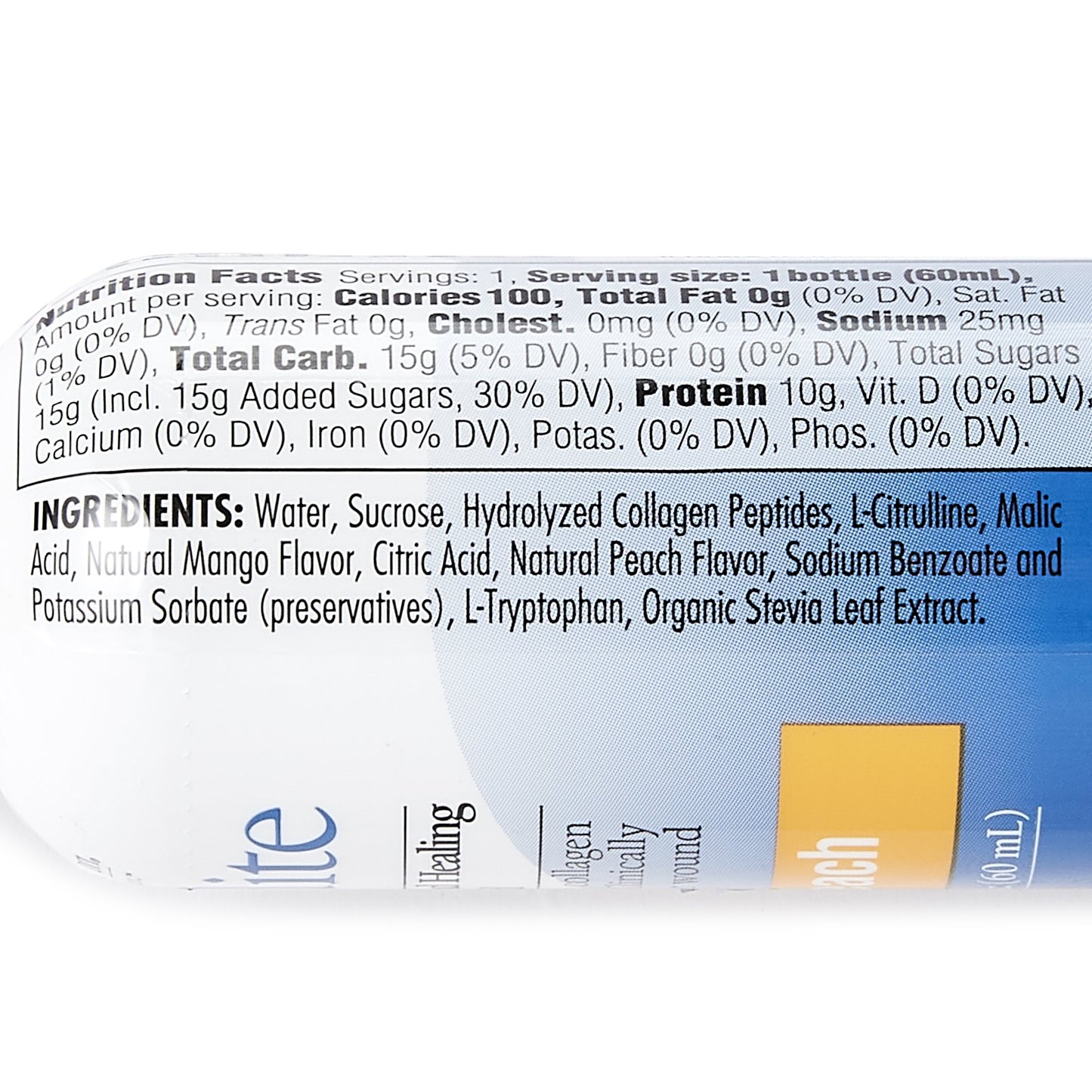 Expedite™ Mango-Peach Concentrated Collagen Dipeptides Medical Food, 2-oz.