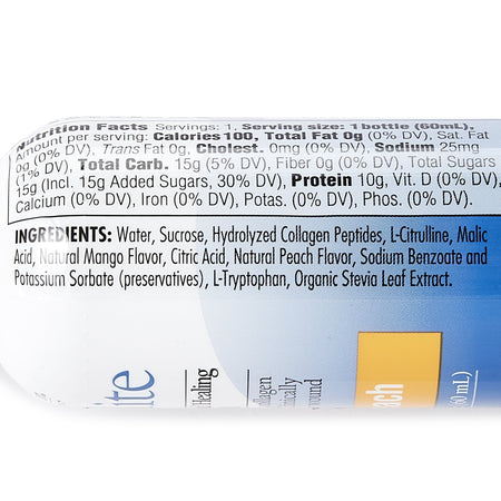 Medtrition/National Nutrition 1194264 Expedite Mango-Peach Concentrated Collagen Dipeptides Medical Food