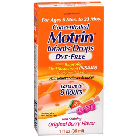 J & J Sales 30045019801 Motrin Concentrated Infants' Drops, Berry Flavor