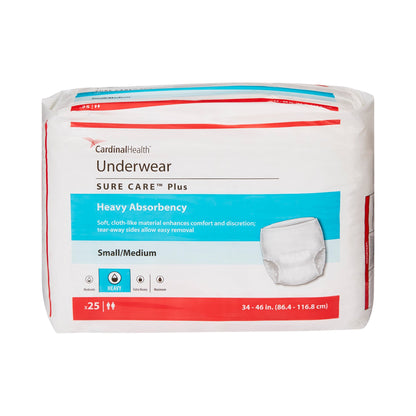 Cardinal 1605R Sure Care™ Plus Heavy Absorbent Underwear, Medium