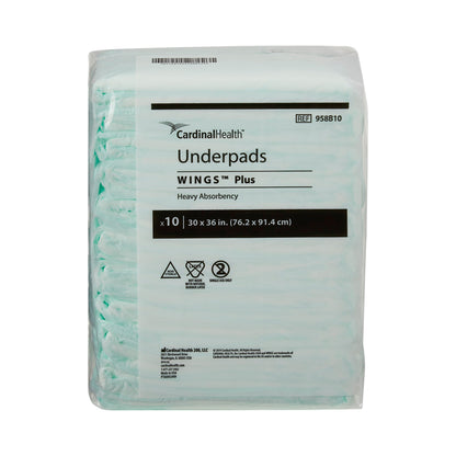 Wings™ Plus Heavy Absorbency Underpads, 30 X 36 Inch