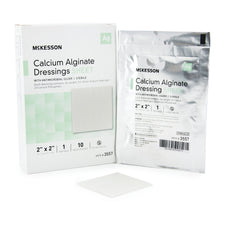 McKesson Calcium Alginate Dressing with Silver, 2 x 2 Inch