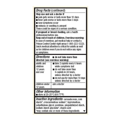 Foster & Thrive™ Pain Reliever Acetaminophen 500 mg Caplets Extra Strength