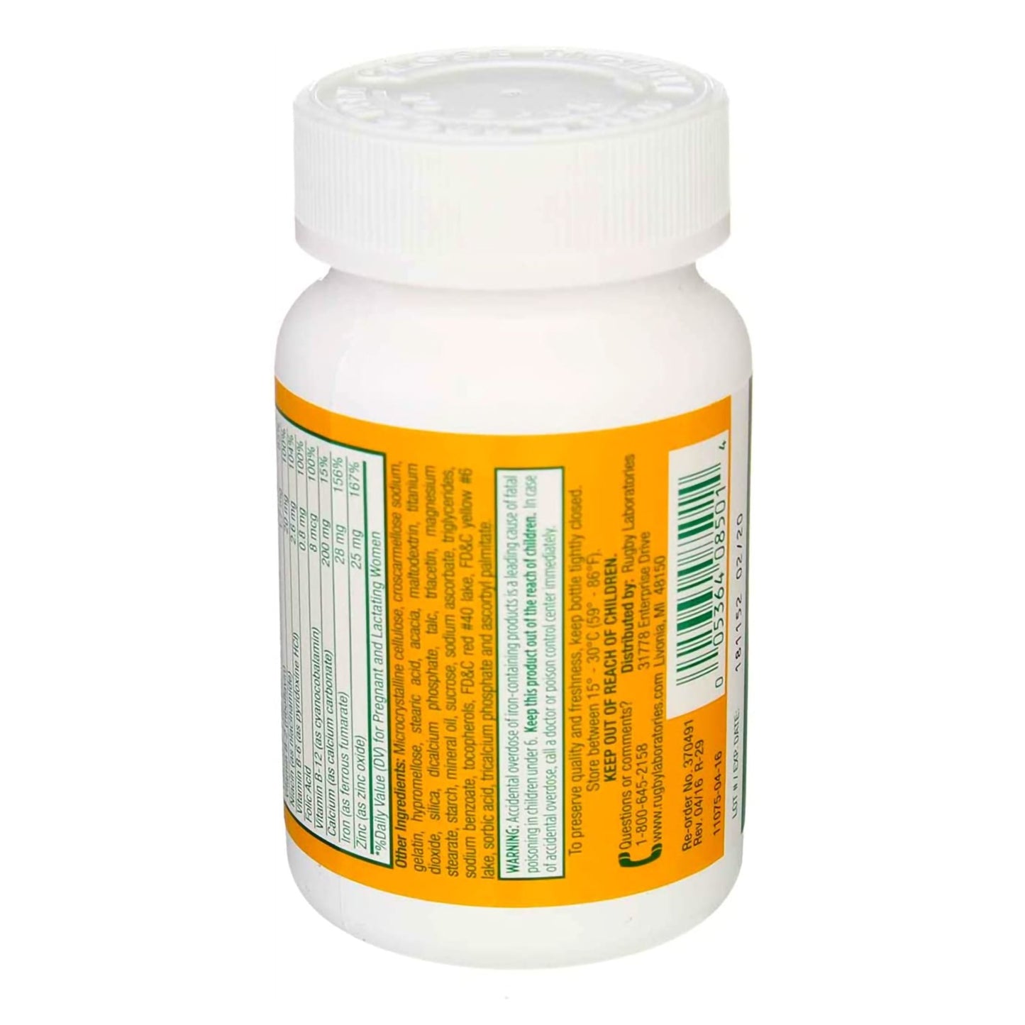 Rugby® Prenatal Multiple Vitamin and Mineral Supplement