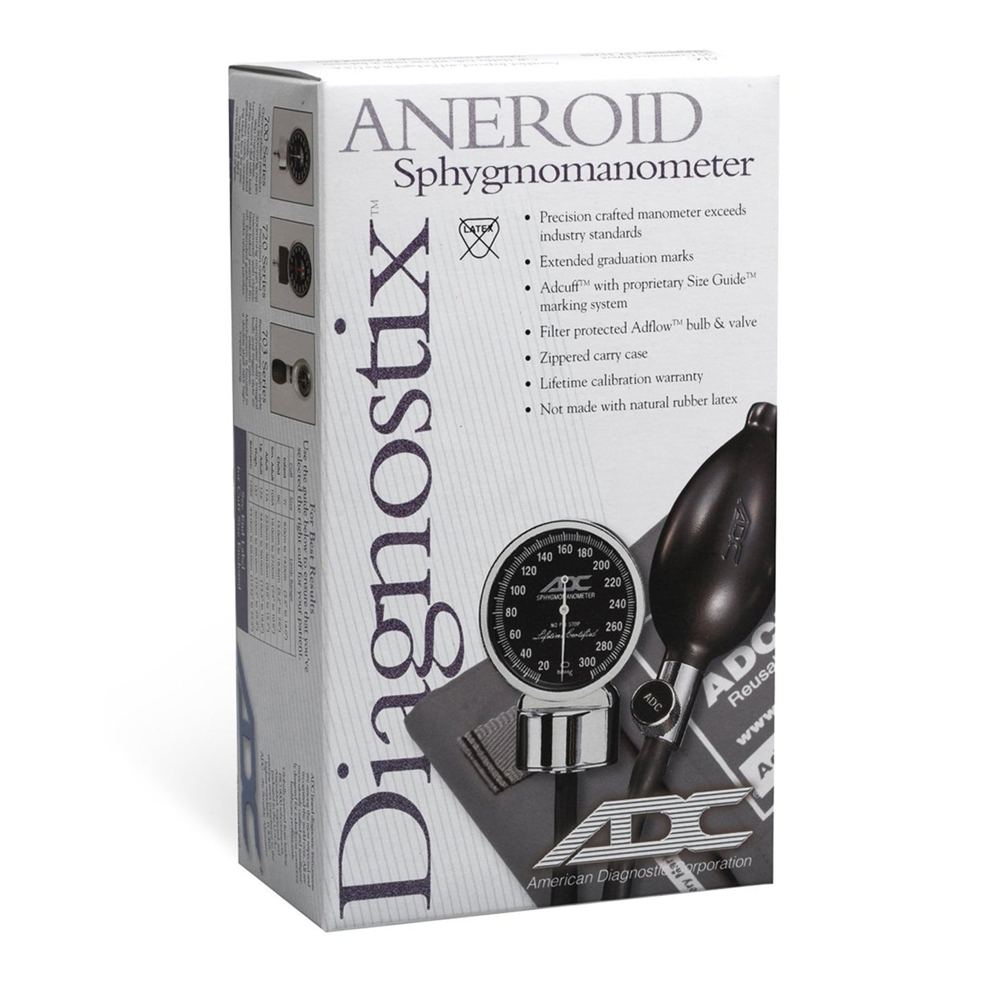 Aneroid Sphygmomanometer Unit Diagnostix™703 Series Large Adult Cuff Nylon Cuff 34 - 50 cm Palm Aneroid