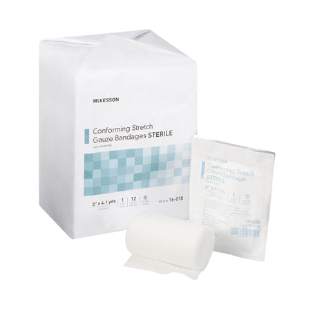 McKesson 999364 Sterile Conforming Bandage, 3 Inch x 4-1/10 Yard