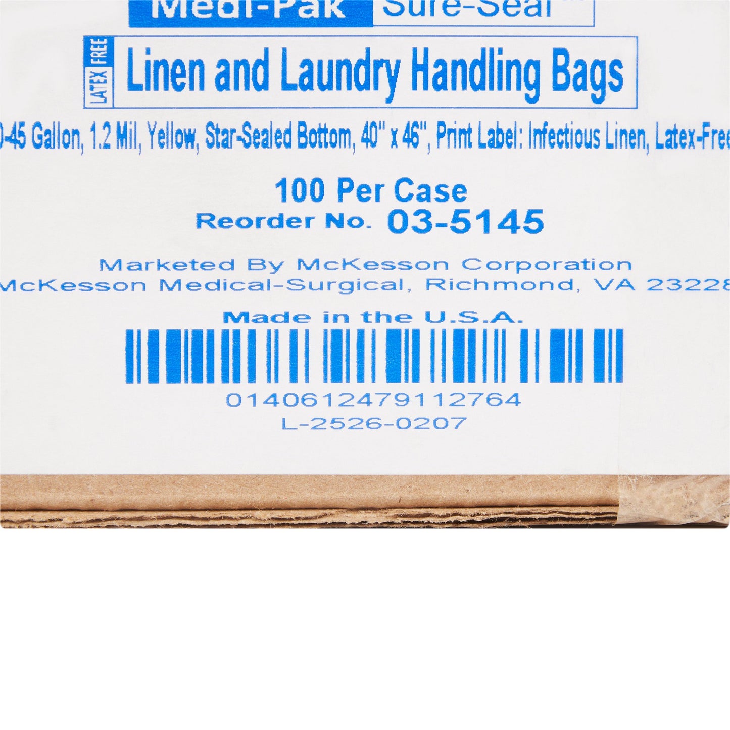 SURE-SEAL™ Chemotherapy Linen Bag, 40-45 gal