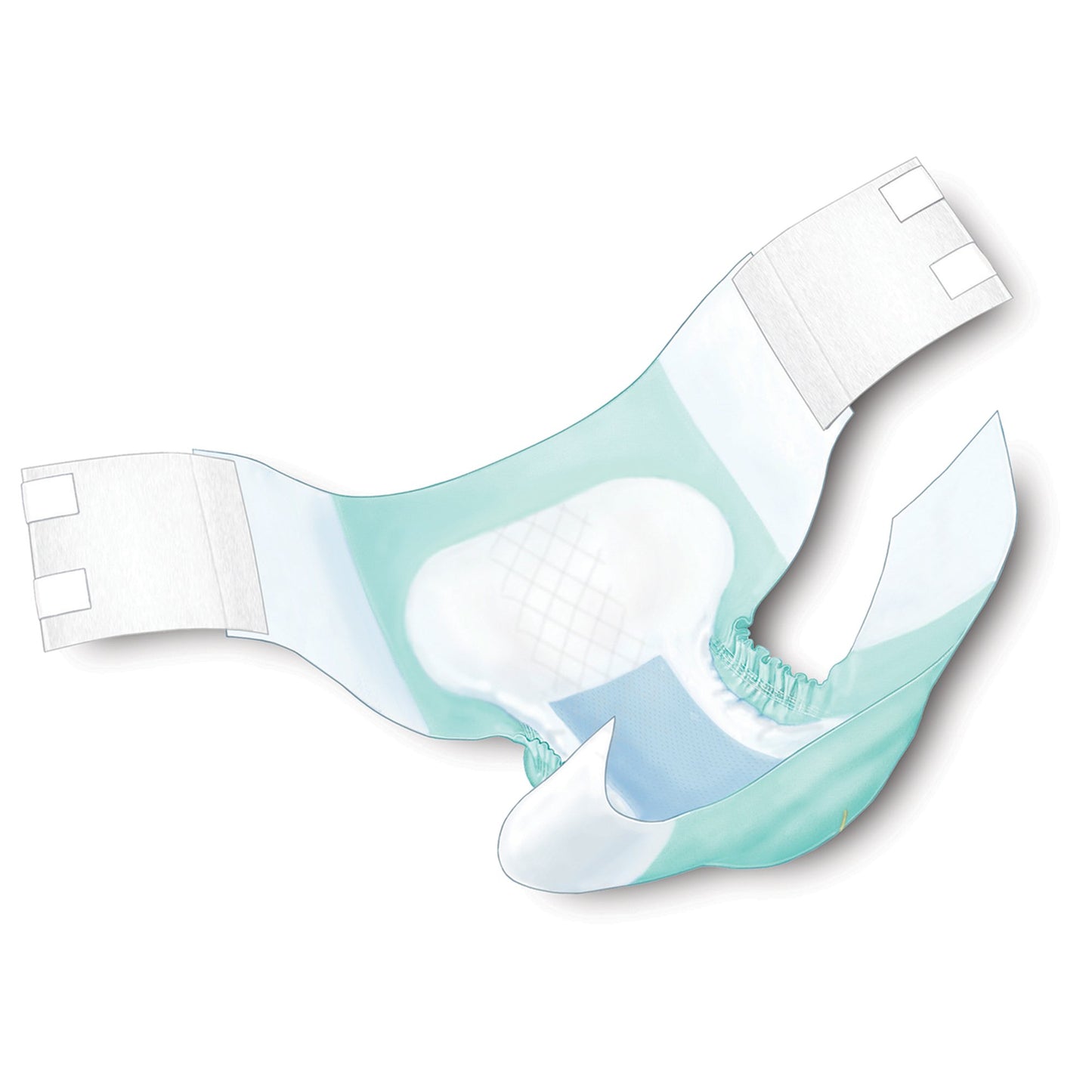 Cardinal 67093 Wings™ Super Maximum Absorbency Incontinence Brief, 2X-Large