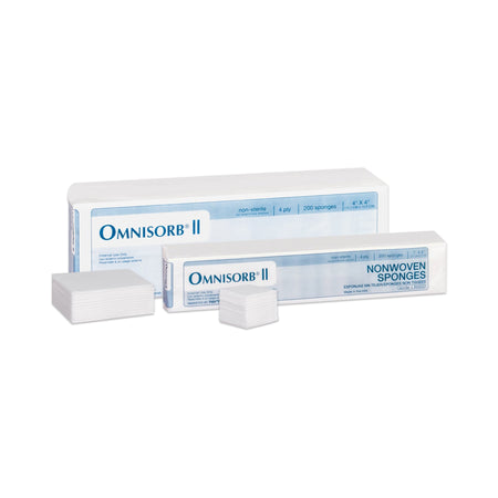 TIDI 942033 Omnisorb Nonwoven Sponge, 3 x 3 Inch, Up to 4 Inch Length, White