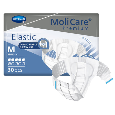 Hartmann 165272 MoliCare Premium Elastic 6 Drop Absorbency Incontinence Briefs, Medium
