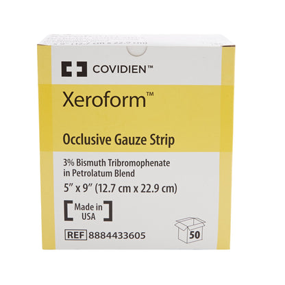 Covidien™ Xeroform™ Petrolatum Impregnated Dressing, 5 x 9 inch