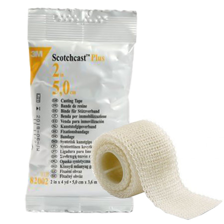 Solventum 82002 3M Scotchcast Plus White Cast Tape, 2 Inch x 4 Yard