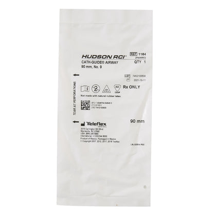Guedel Oropharyngeal Airway Cath-Guide® Green 90 mm Length Size 4 NonSterile Adult